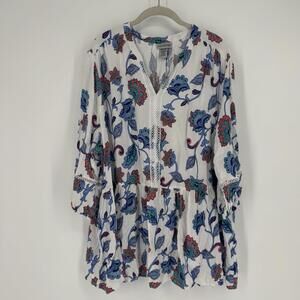 Catherine’s Shirt Women’s 26/28 floral blouse top plus size spring summer office
